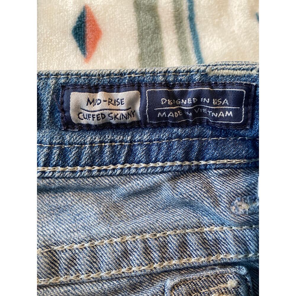Miss Me Y2K Mid-Rise Cuffed Skinny Jeans Size 25 - Picture 4 of 11
